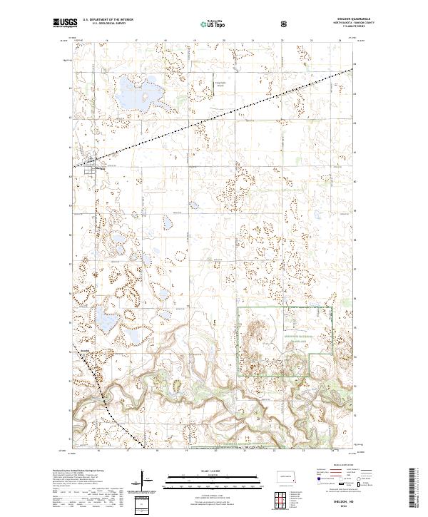 USGS Topographic Map – Sheldon