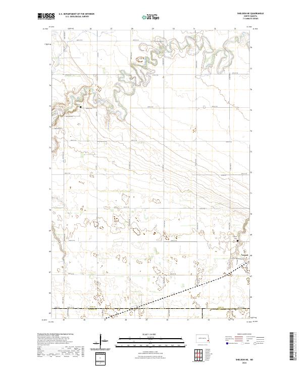 USGS Topographic Map – Sheldon NE