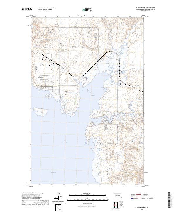 USGS Topographic Map – Shell Creek Bay