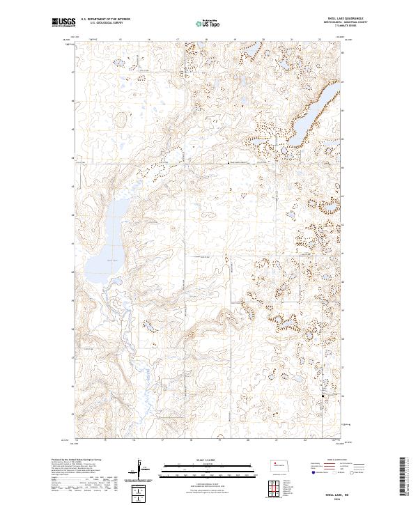 USGS Topographic Map – Shell Lake