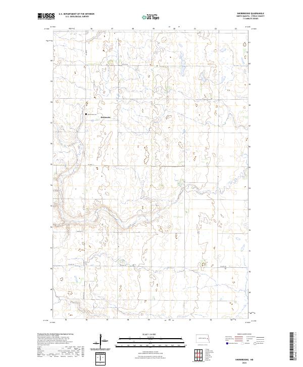USGS Topographic Map – Sherbrooke