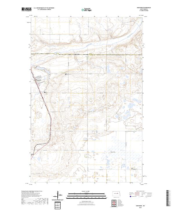 USGS Topographic Map – Sheyenne