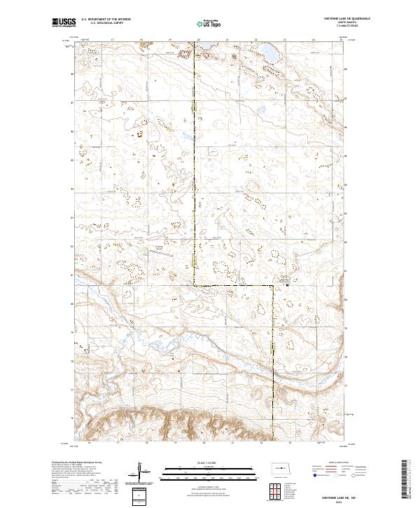 USGS Topographic Map – Sheyenne Lake NE
