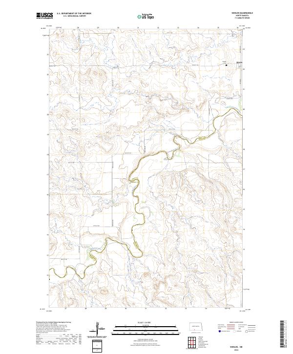 USGS Topographic Map – Shields