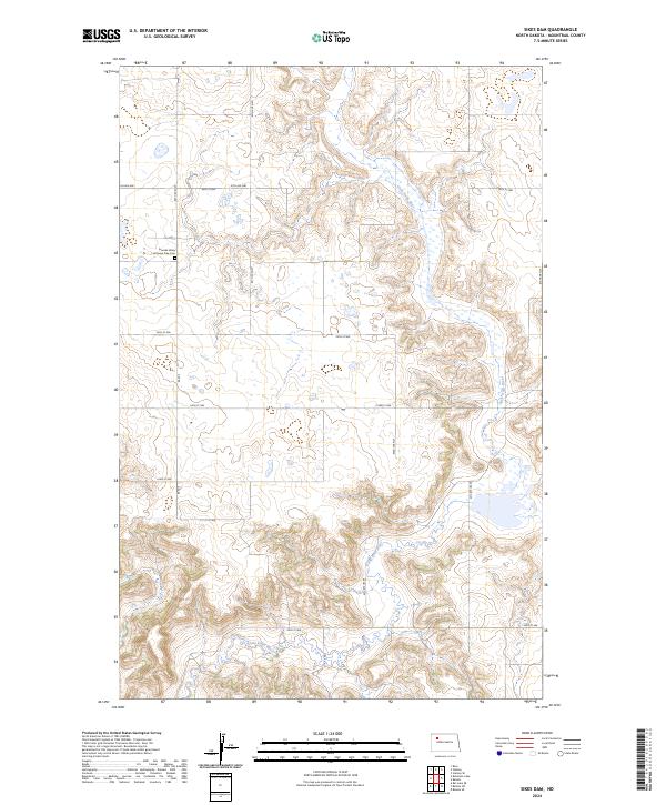 2024 Map of Sikes Dam, 2024 Print