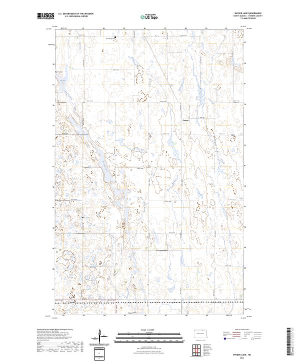 USGS Topographic Map – Snyder Lake