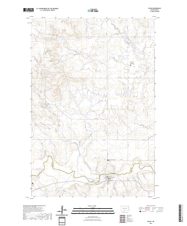 USGS Topographic Map – Solen