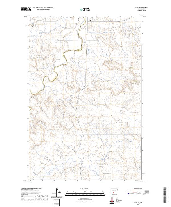 2024 Map of Solen SW, 2024 Print