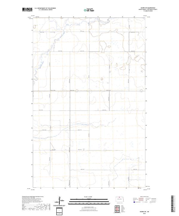 USGS Topographic Map – Souris SW