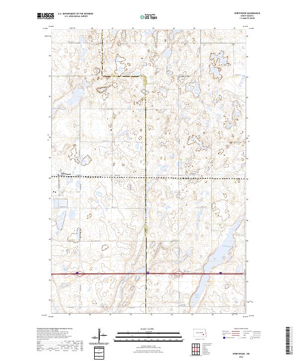 USGS Topographic Map – Spiritwood