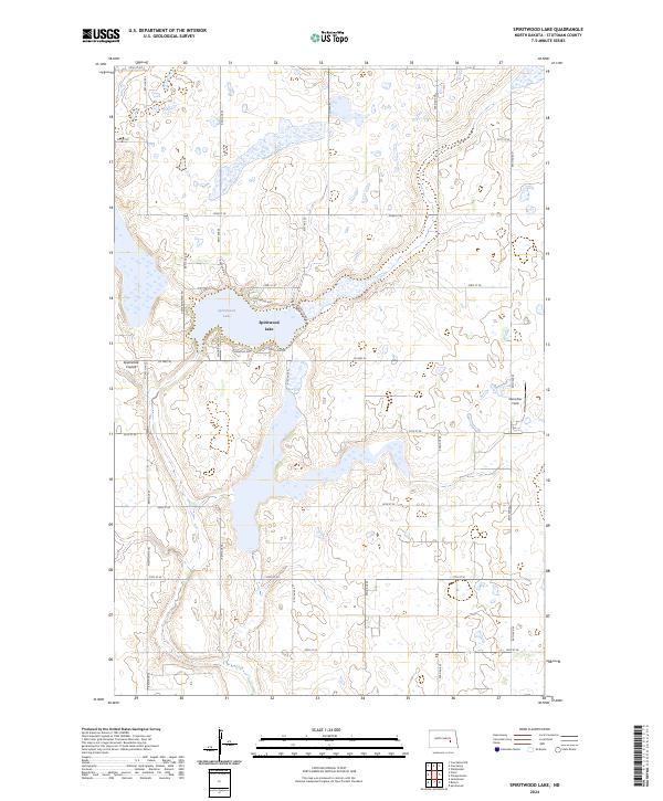 USGS Topographic Map – Spiritwood Lake