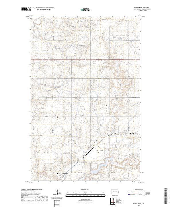 USGS Topographic Map – Spring Brook