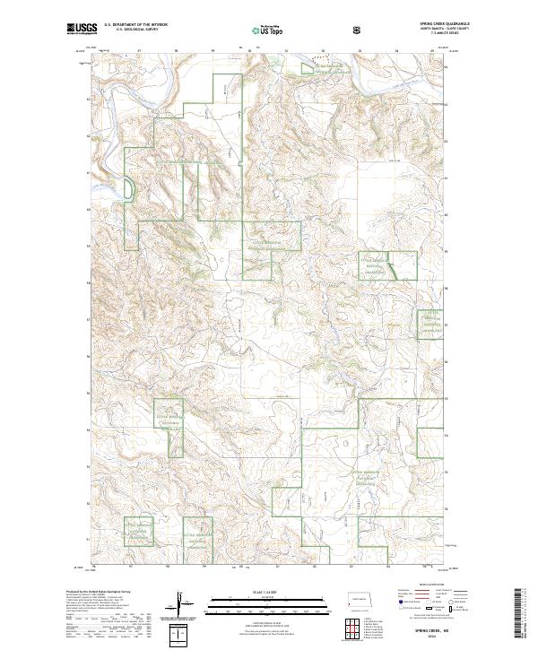 USGS Topographic Map – Spring Creek