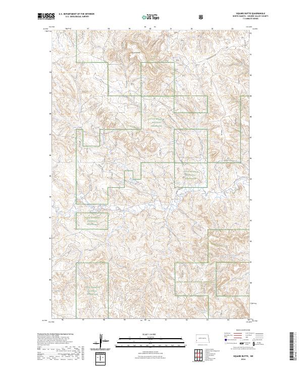 USGS Topographic Map – Square Butte