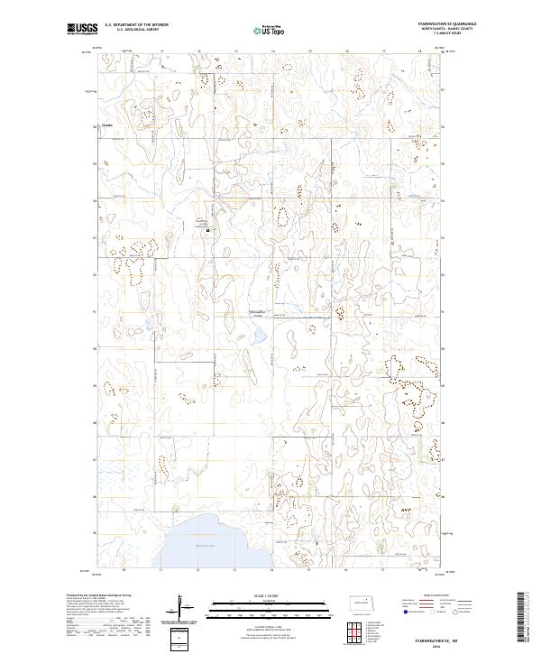 USGS Topographic Map – Starkweather SE