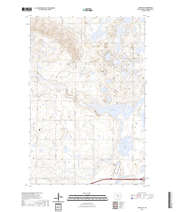 USGS Topographic Map – Steele NE