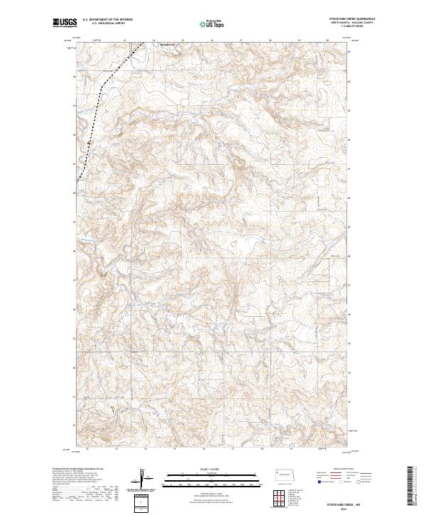 USGS Topographic Map – Stockyard Creek