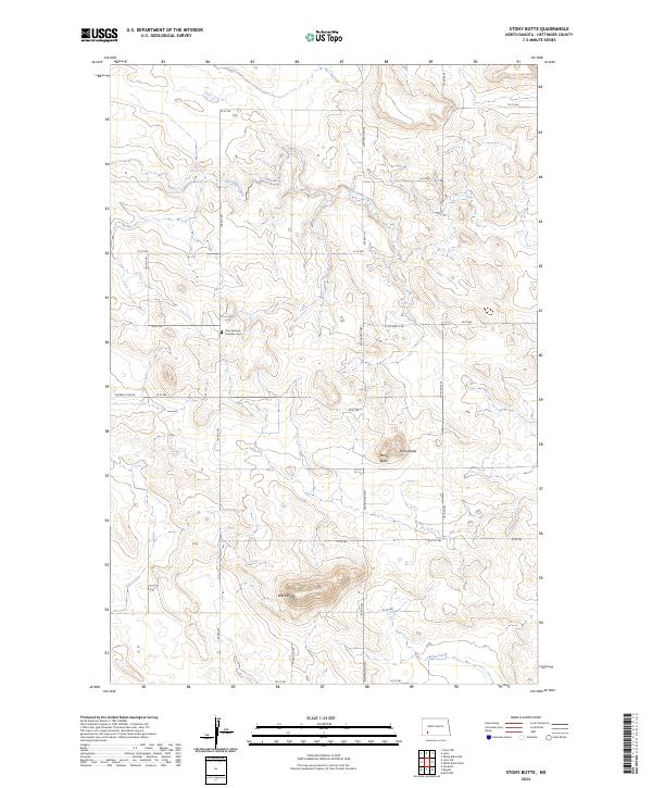 USGS Topographic Map – Stony Butte