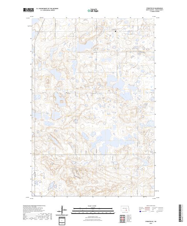 2024 Map of Streeter SE, 2024 Print