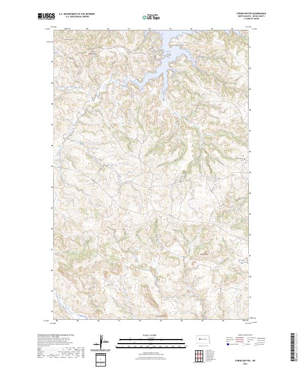 USGS Topographic Map – String Buttes