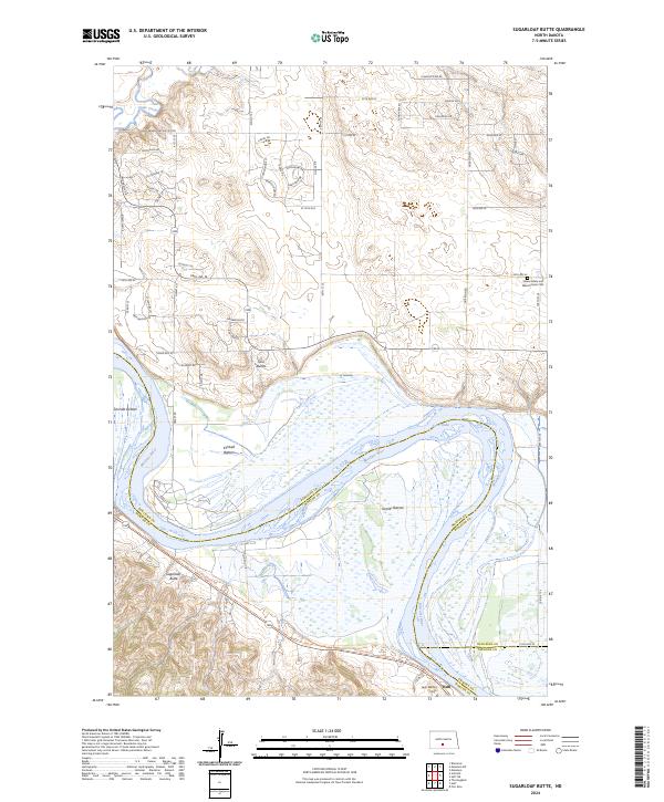 USGS Topographic Map – Sugarloaf Butte