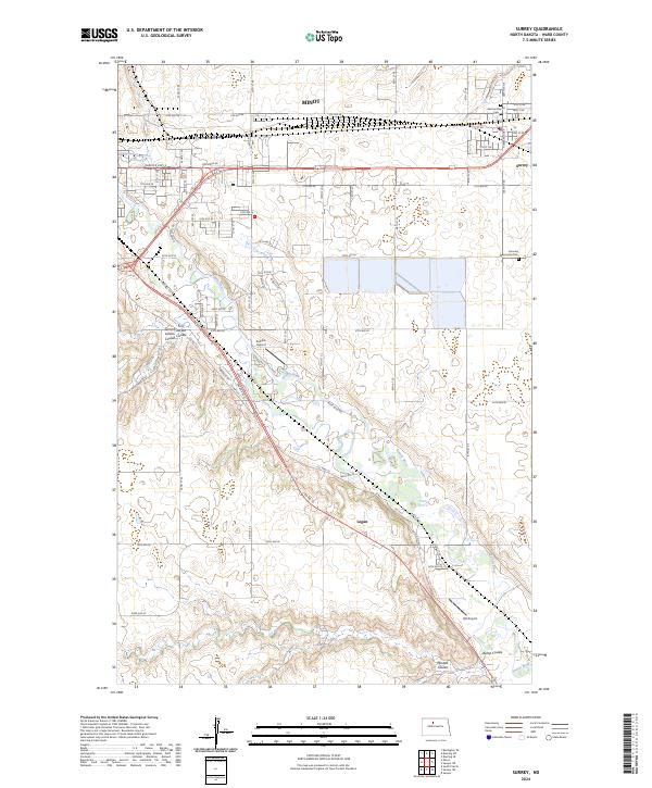 USGS Topographic Map – Surrey