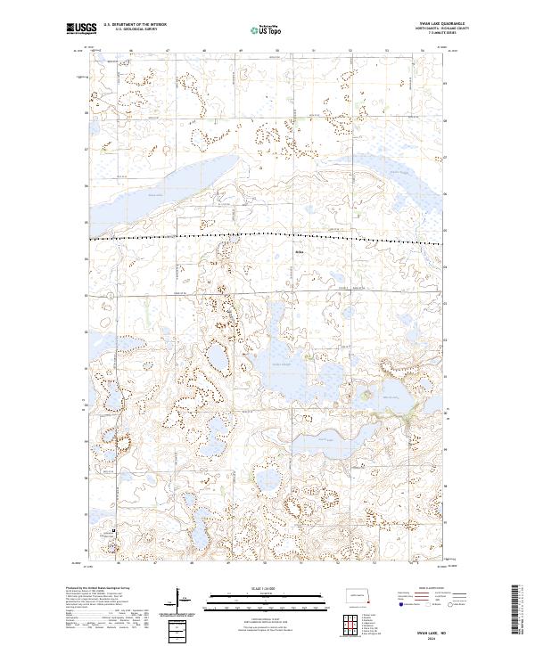 USGS Topographic Map – Swan Lake