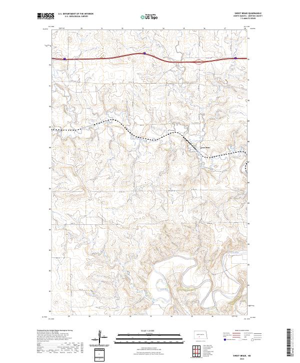 USGS Topographic Map – Sweet Briar