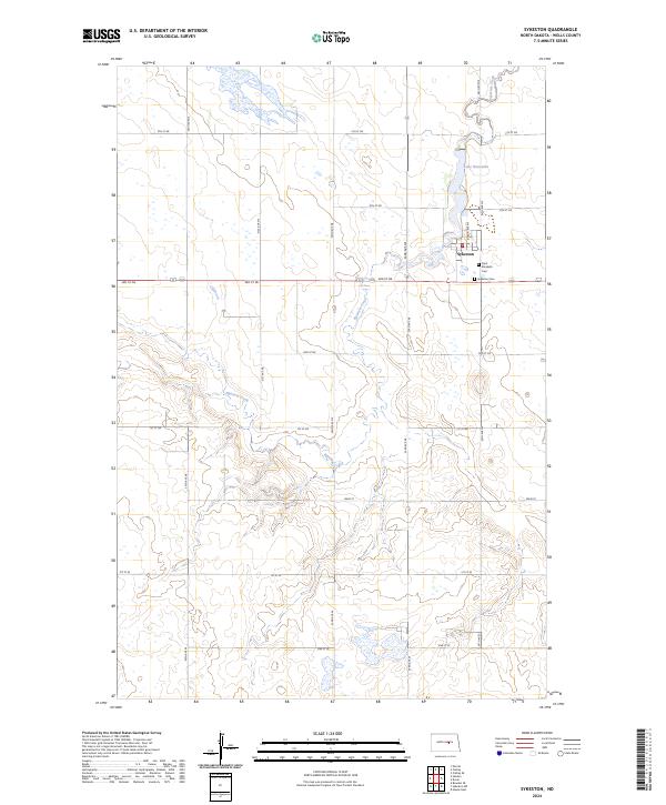 USGS Topographic Map – Sykeston