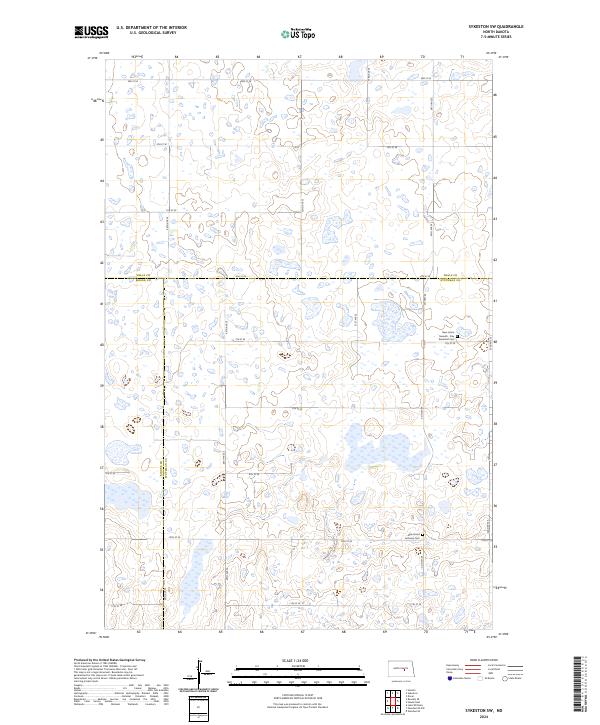 USGS Topographic Map – Sykeston SW