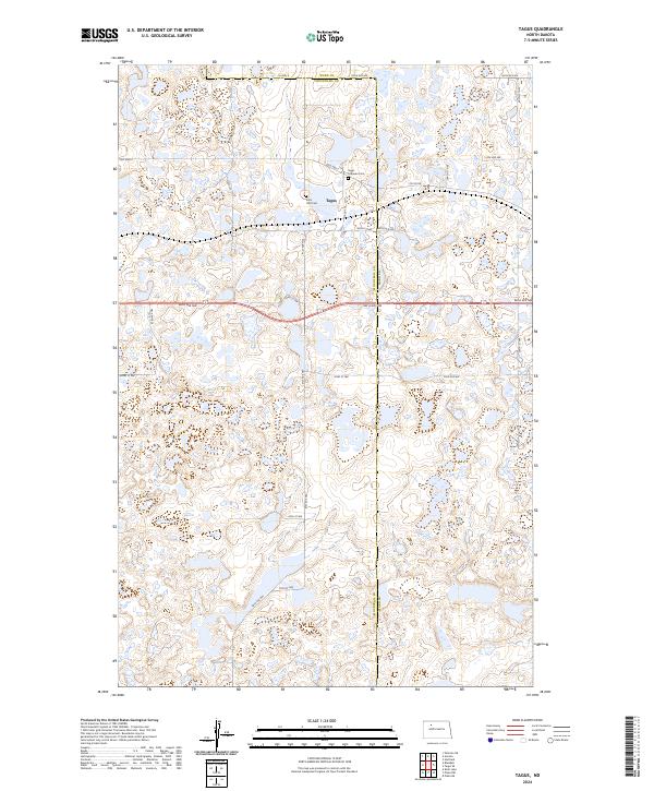 USGS Topographic Map – Tagus