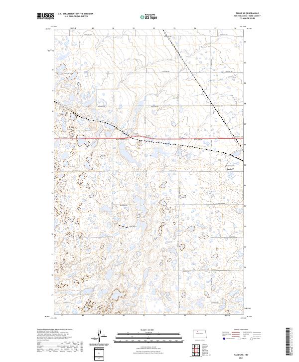USGS Topographic Map – Tagus SE