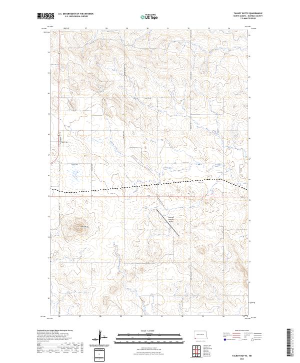 USGS Topographic Map – Talbot Butte