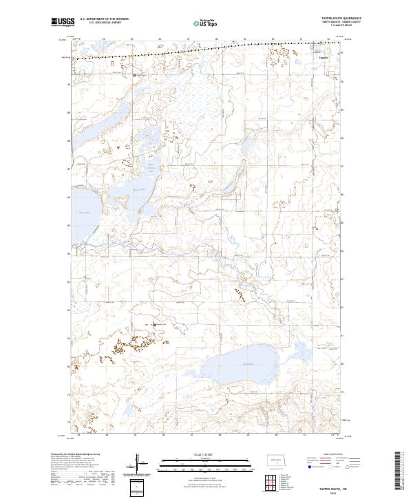 USGS Topographic Map – Tappen South