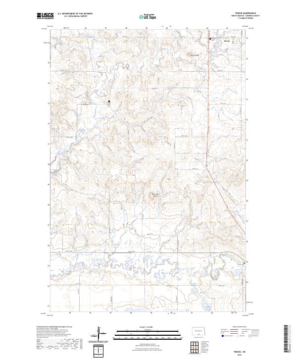 USGS Topographic Map – Temvik
