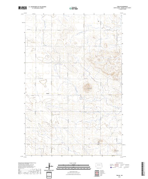 USGS Topographic Map – Thelan