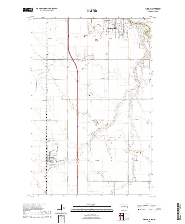 USGS Topographic Map – Thompson