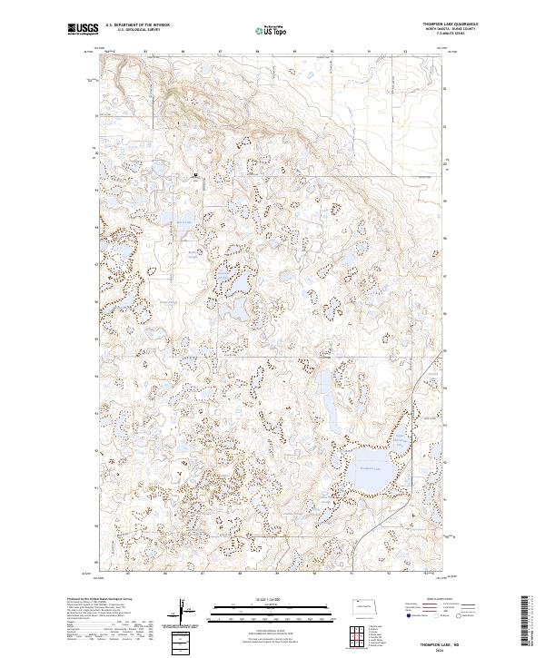 USGS Topographic Map – Thompson Lake