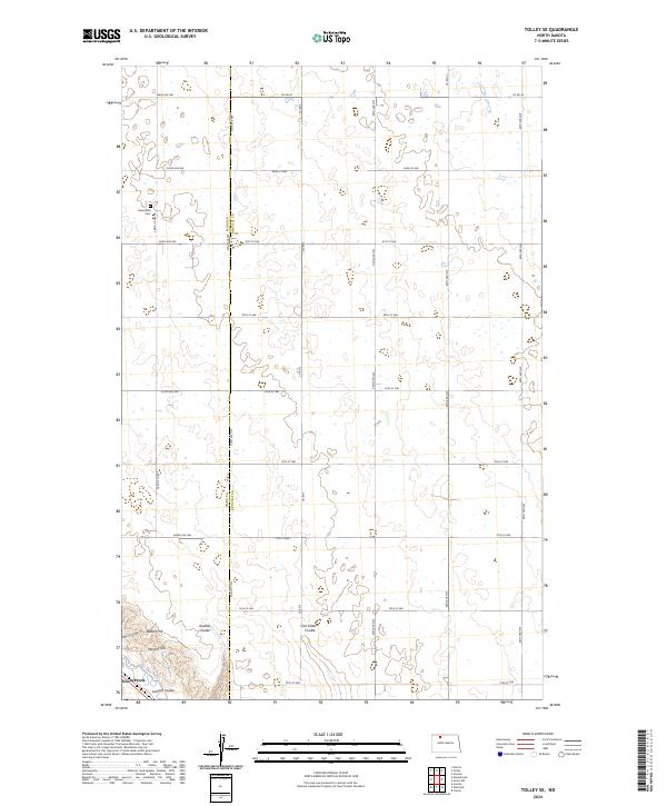 USGS Topographic Map – Tolley SE