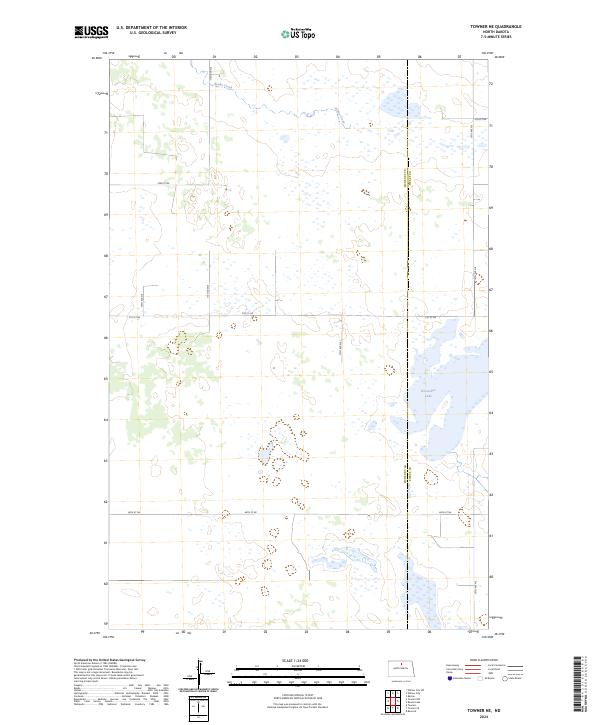 USGS Topographic Map – Towner NE