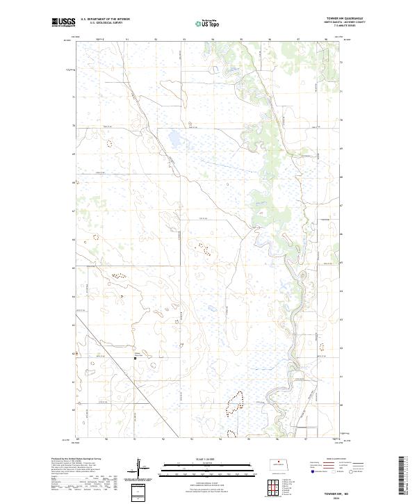 USGS Topographic Map – Towner NW