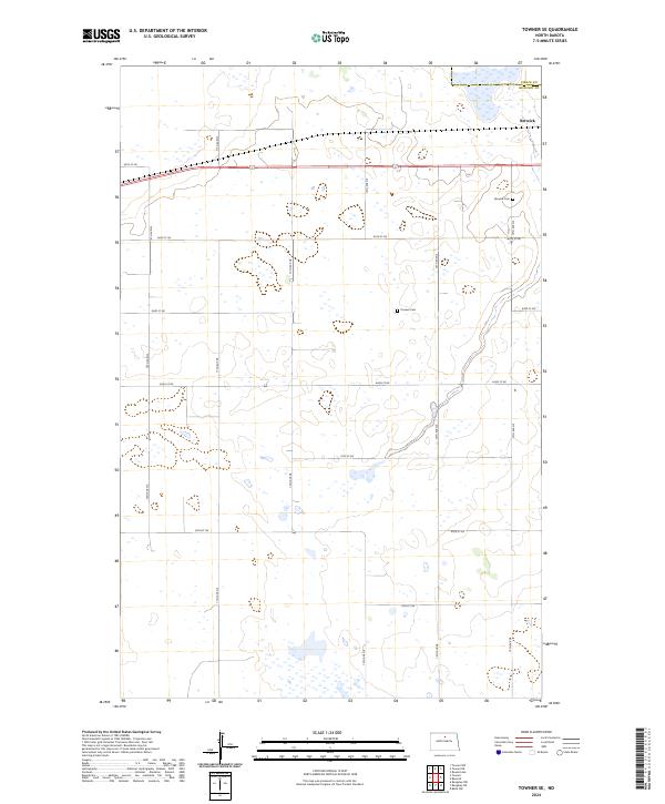 USGS Topographic Map – Towner SE
