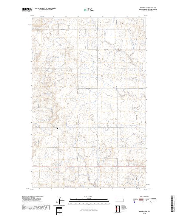 USGS Topographic Map – Trenton NW