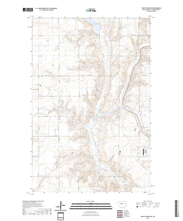 2024 Map of Turtle Creek NW, 2024 Print