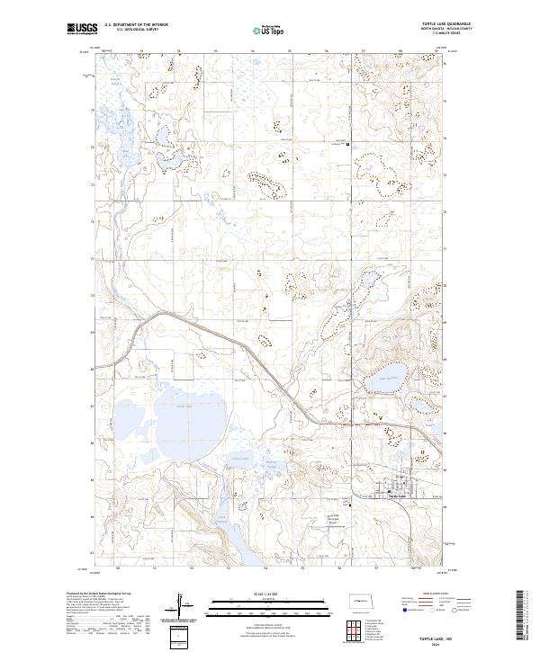 USGS Topographic Map – Turtle Lake