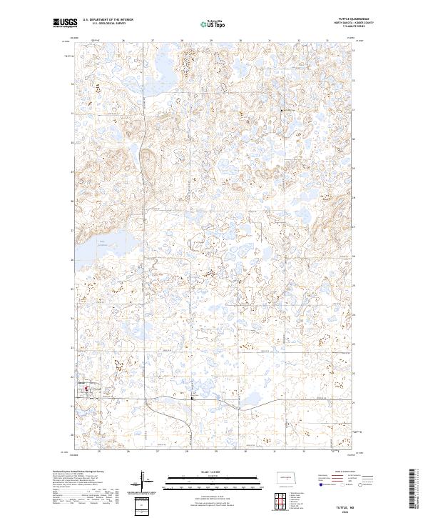 USGS Topographic Map – Tuttle