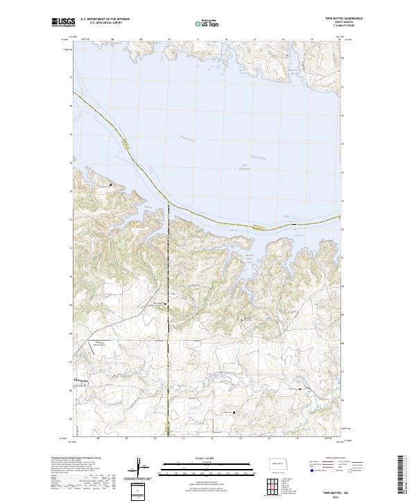 USGS Topographic Map – Twin Buttes