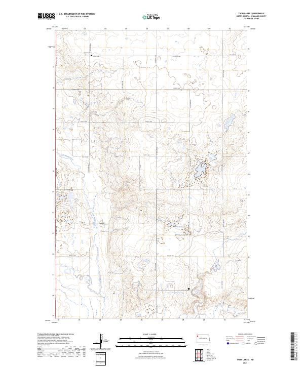 USGS Topographic Map – Twin Lakes