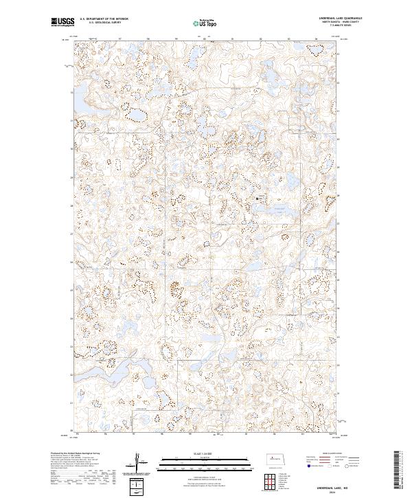 USGS Topographic Map – Underdahl Lake