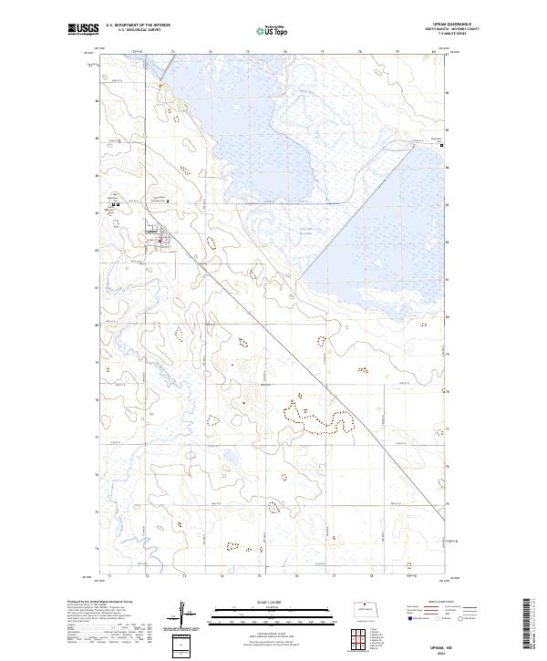 USGS Topographic Map – Upham
